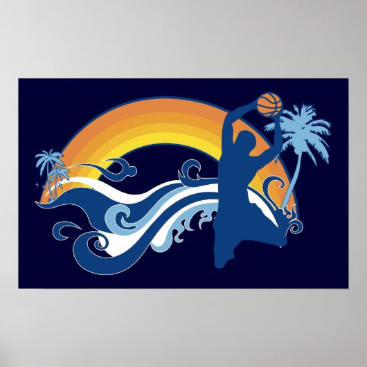 basketbal: summersetz poster (Voorkant)