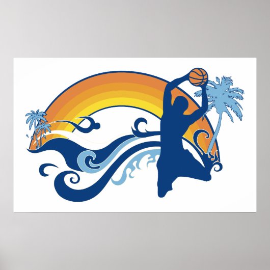 basketbal: summersetz poster (Voorkant)