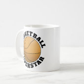 Basketbal Superstar Sport Koffiemok (Voorkant links)