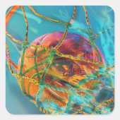 Basketbal Swish sticker (Voorkant)