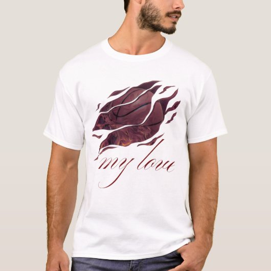 Basketbal  t-shirt (Voorkant)