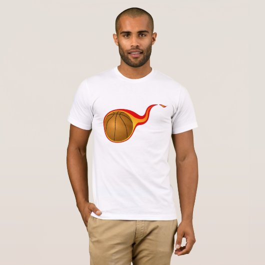 basketbal t-shirt (Voorkant volledig)