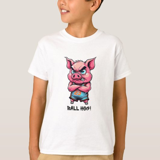 Basketbal T-shirt - Ball Hog (Voorkant)