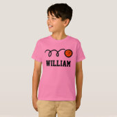 Basketbal t-shirt voor jongens | Aangepaste kinder (Voorkant volledig)
