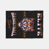 Basketbal Team 1 Fleece Deken (Voorkant (Horizontaal))