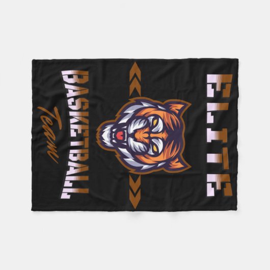 Basketbal Team 1 Fleece Deken (Voorkant (Horizontaal))