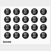 Basketbal team aangedreven ronde sticker (Vel)