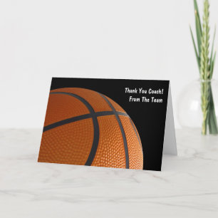 Basketbal team bedankt kaarten