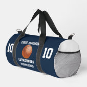 Basketbal Team Coach Speler Navy Blue Personaliser Plunjezak (Rechterhoek)