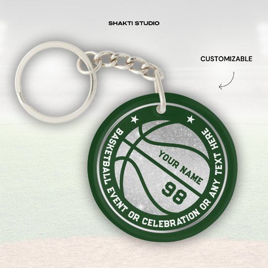 Basketbal Team Evenement Viering Sport Speler Sleutelhanger