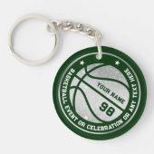 Basketbal Team Event Viering Sportspeler Sleutelhanger (Voorkant)