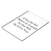 Basketbal Team Quote Motivatie Dagboek Notitieboek (Linkerzijde)