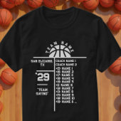 Basketbal Team Roster Aangepaste Speler Namen & Co T-shirt
