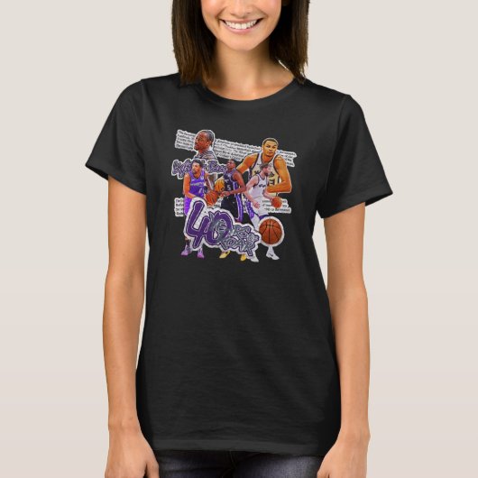 Basketbal Team Sacramento Squad Design 1 T-shirt (Voorkant)
