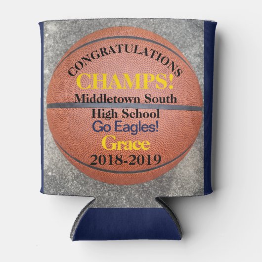 Basketbal Team Speler Koelbox Blikjeskoeler (Voorkant)