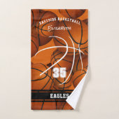 Basketbal Team Spirit Cadeaus Naam van de atleet Handdoek (Handdoek)