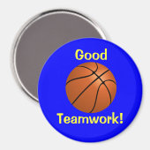 Basketbal teamwerk magneet (Voorkant / Achterkant)