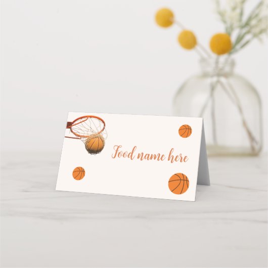 Basketbal Tent Place Card Plaatskaartje (Voorkant)