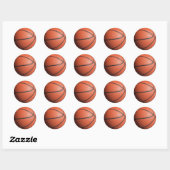 basketbal textuur ronde sticker (Vel)