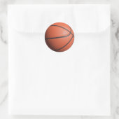 basketbal textuur ronde sticker (Tas)