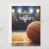 Basketbal Thema 40e Verjaardagsfeest Kaart (Achterkant)