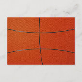 Basketbal Thema Bar Mitzvah Ontvangst Uitnodiging (Achterkant)