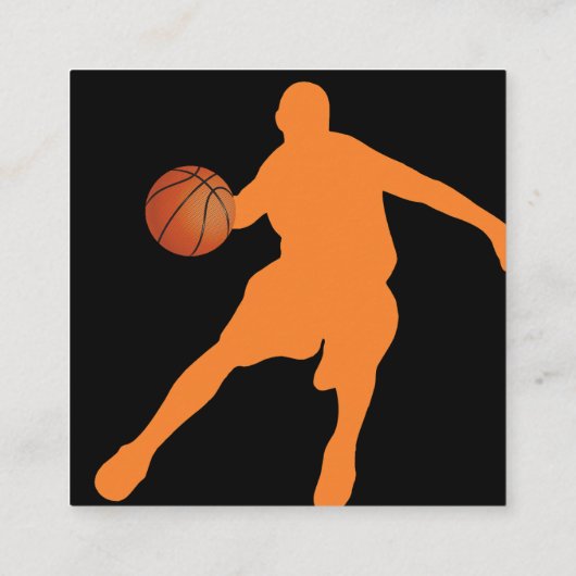 Basketbal thema cool twee kant Visitekaartjes (Achterkant)