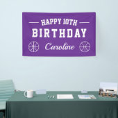 Basketbal thema Happy Birthday party custom Spandoek (Beurs)