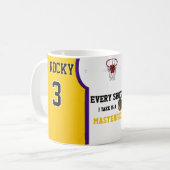 Basketbal thema koffiemok (Voorkant links)