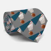 Basketbal thema stropdas (Opgerold)