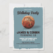 Basketbal Thema Verjaardag Kijkfeest Kaart (Voorkant)