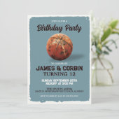 Basketbal Thema Verjaardag Kijkfeest Kaart (Staand voorkant)