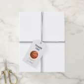 Basketbal Thema Verjaardagscadeau Label Cadeaulabel (Met Touw)