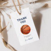 Basketbal Thema Verjaardagscadeau Label Cadeaulabel