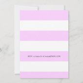 Basketbal thema Verjaardagsfeest Roze Uitnodigen Kaart (Achterkant)