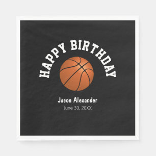 Basketbal Thema Verjaardagsfeest Servetten Tafelge