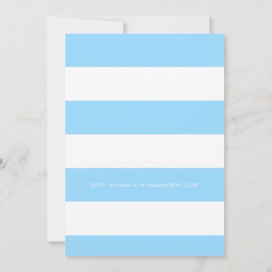 Basketbal thema verjaardagsfeestje Blauwgroen Uitn Kaart (Achterkant)