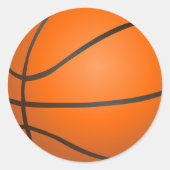 Basketbal thema verjaardagsfeestje Stickers (Voorkant)
