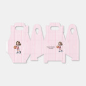 Basketbal thema verjaardagsfeestje voor meisjes bedankdoosjes (Uitgevouwen)