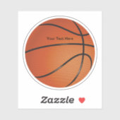 Basketbal thema vorm sticker (Vel)