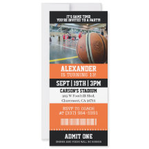 Basketbal Ticket Verjaardag