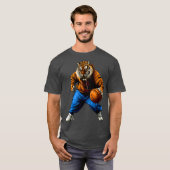 Basketbal Tiger T-shirt (Voorkant volledig)