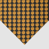 Basketbal Tissue Papier op zwarte achtergrond (Detail)