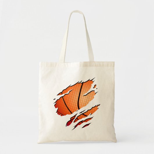 Basketbal Tote Bag (Voorkant)