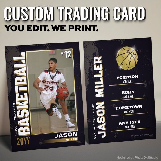 Basketbal Trading Kaart, Basketbal Speler Kaart Contactkaartje
