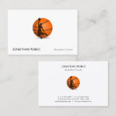 Basketbal Trainer Coach Modern Professional Visitekaartje (Voorkant / Achterkant)