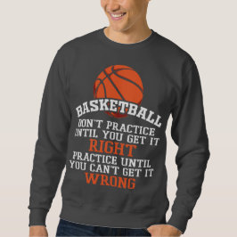 Basketbal training tot het goed is trui