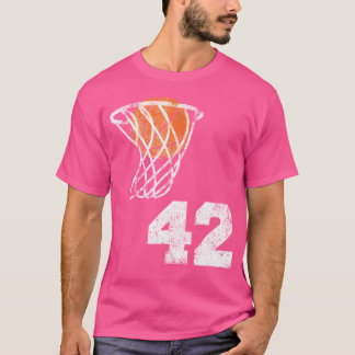  basketbal trui nummer 42 Speler nummer T-shirt