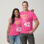  basketbal trui nummer 42 Speler nummer T-shirt (Unisex)