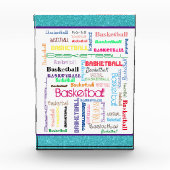 Basketbal typografie fotoblokken (Voorkant)